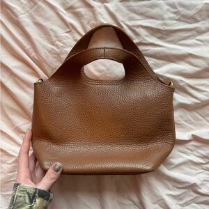 Cuyana Tan Leather Tote